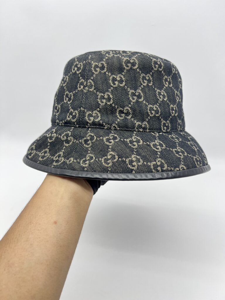 Gucci Oscar Bucket Hat GG Monogram Black