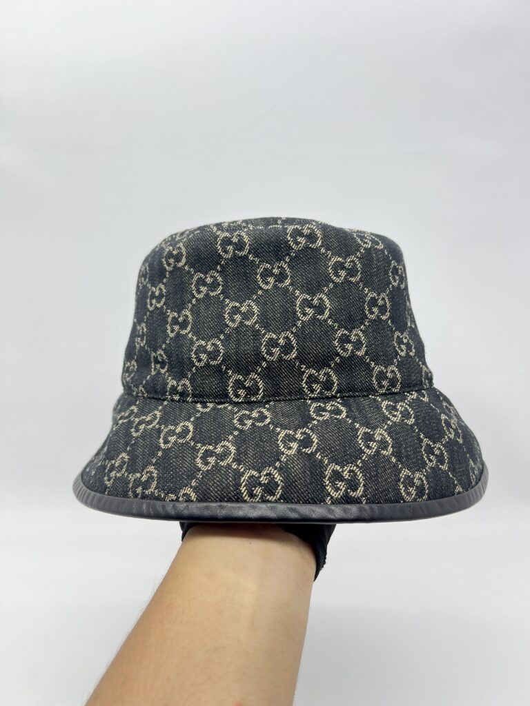 Gucci Oscar Bucket Hat GG Monogram Black