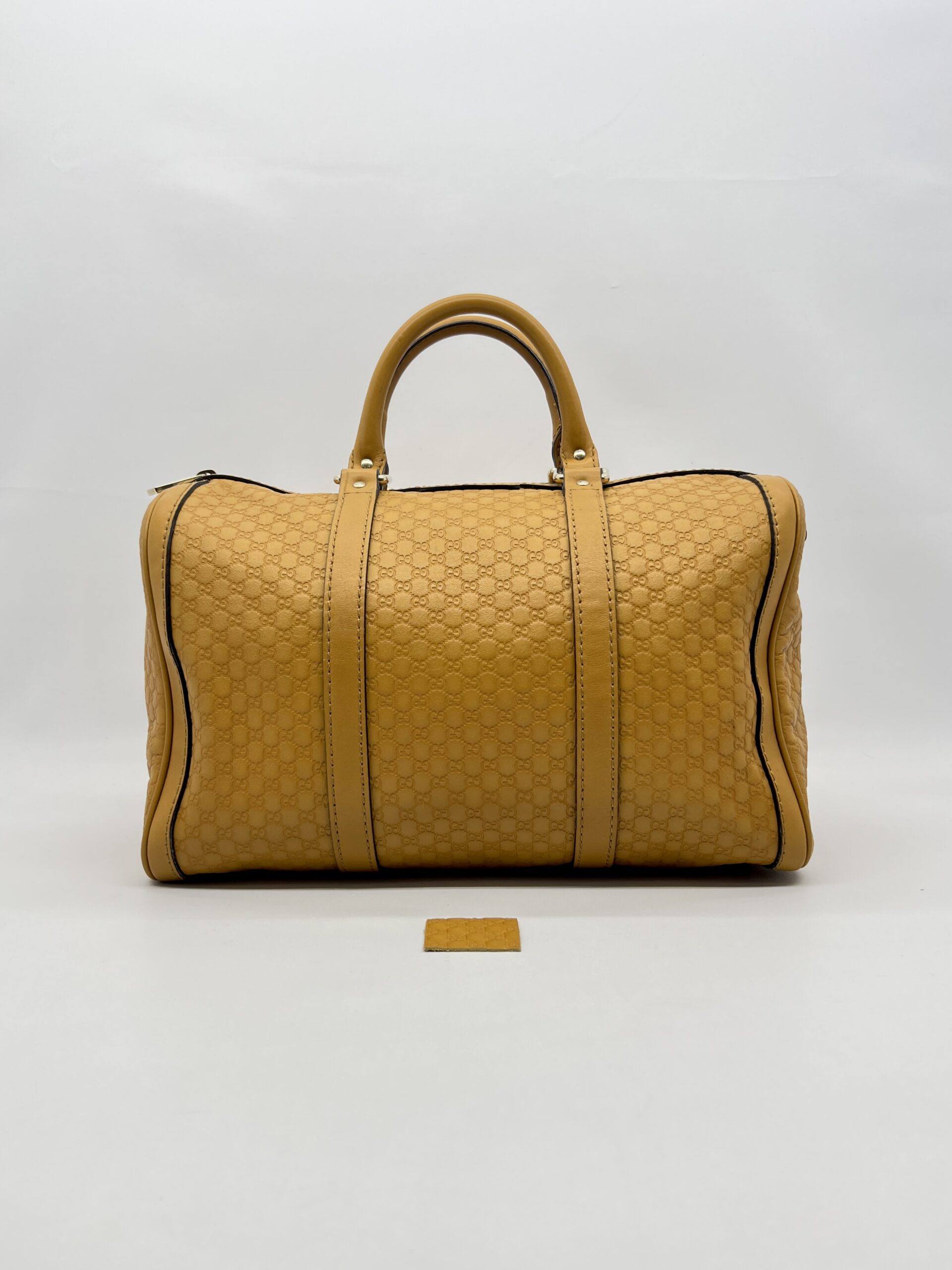 Gucci Boston Microguccisima Mustard  GHW