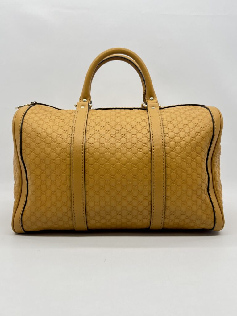 Gucci Boston Microguccisima Mustard  GHW
