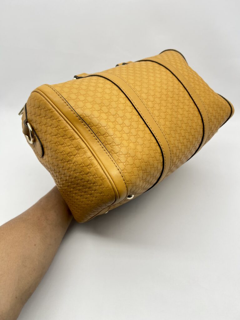 Gucci Boston Microguccisima Mustard  GHW