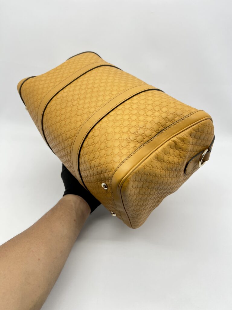 Gucci Boston Microguccisima Mustard  GHW
