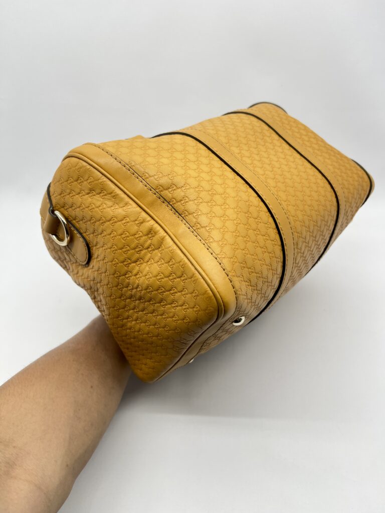 Gucci Boston Microguccisima Mustard  GHW