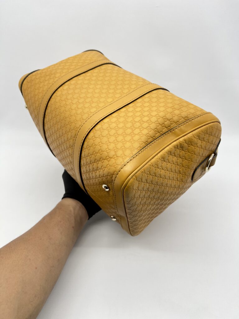 Gucci Boston Microguccisima Mustard  GHW