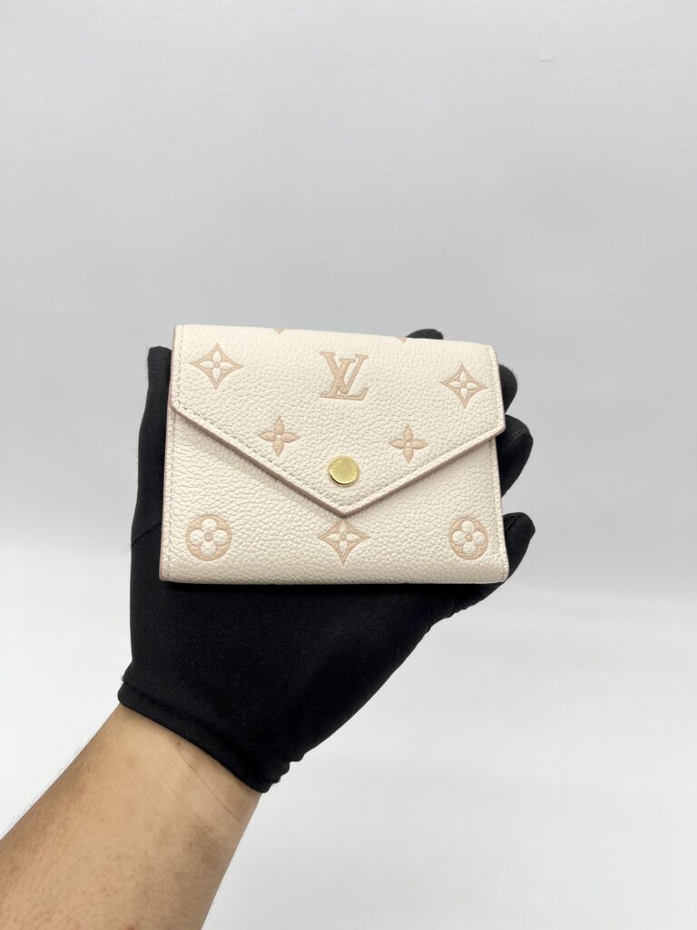 Louis Vuitton Victorine Wallet Monogram Empreinte Cream GHW