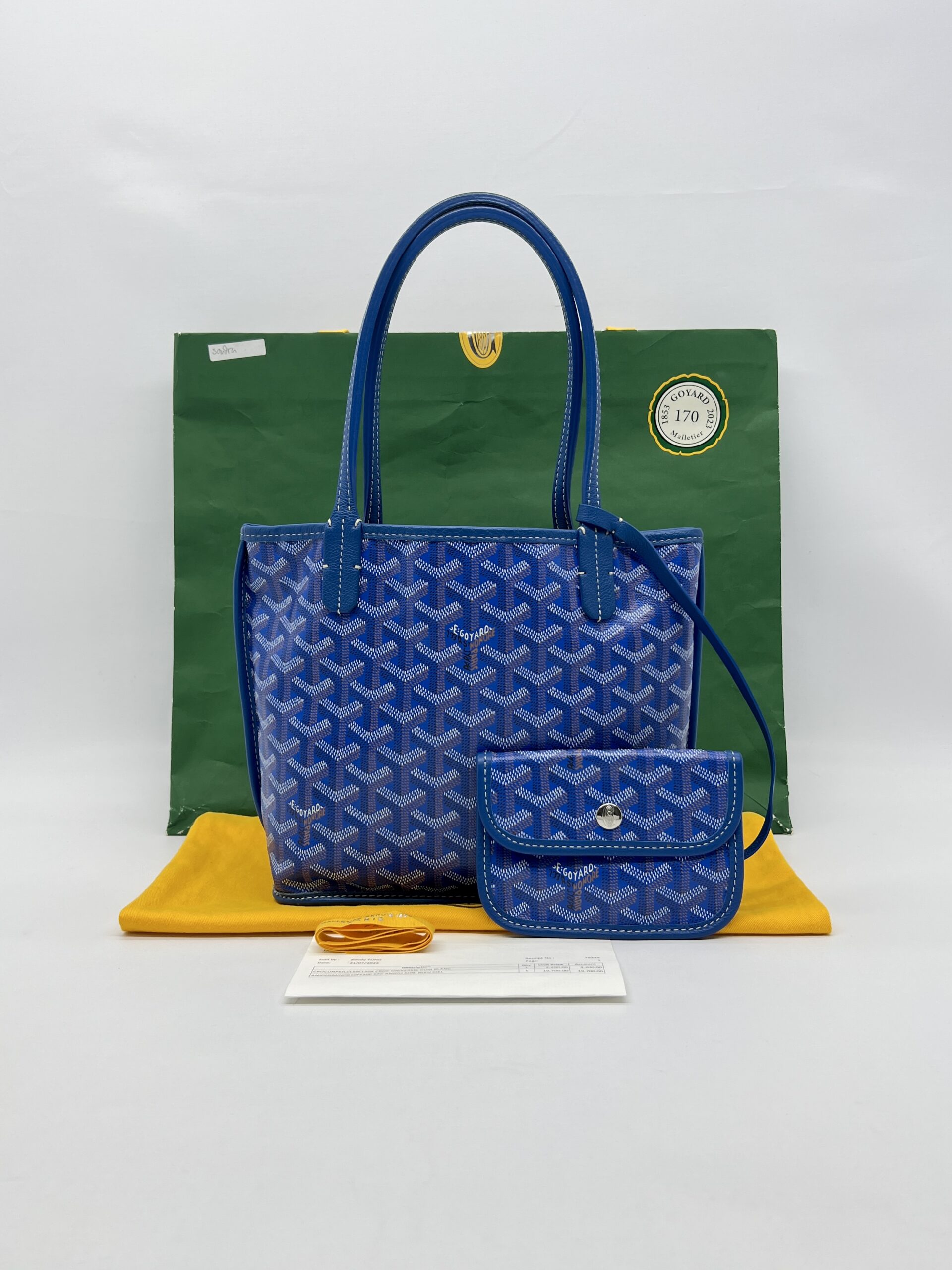 Goyard Mini Anjou Goyardine Bleu