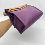 Hermes Herbag 31 Toile Cassis PHW