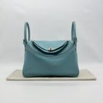 Hermes Lindy 30 Bleu Atoll PHW