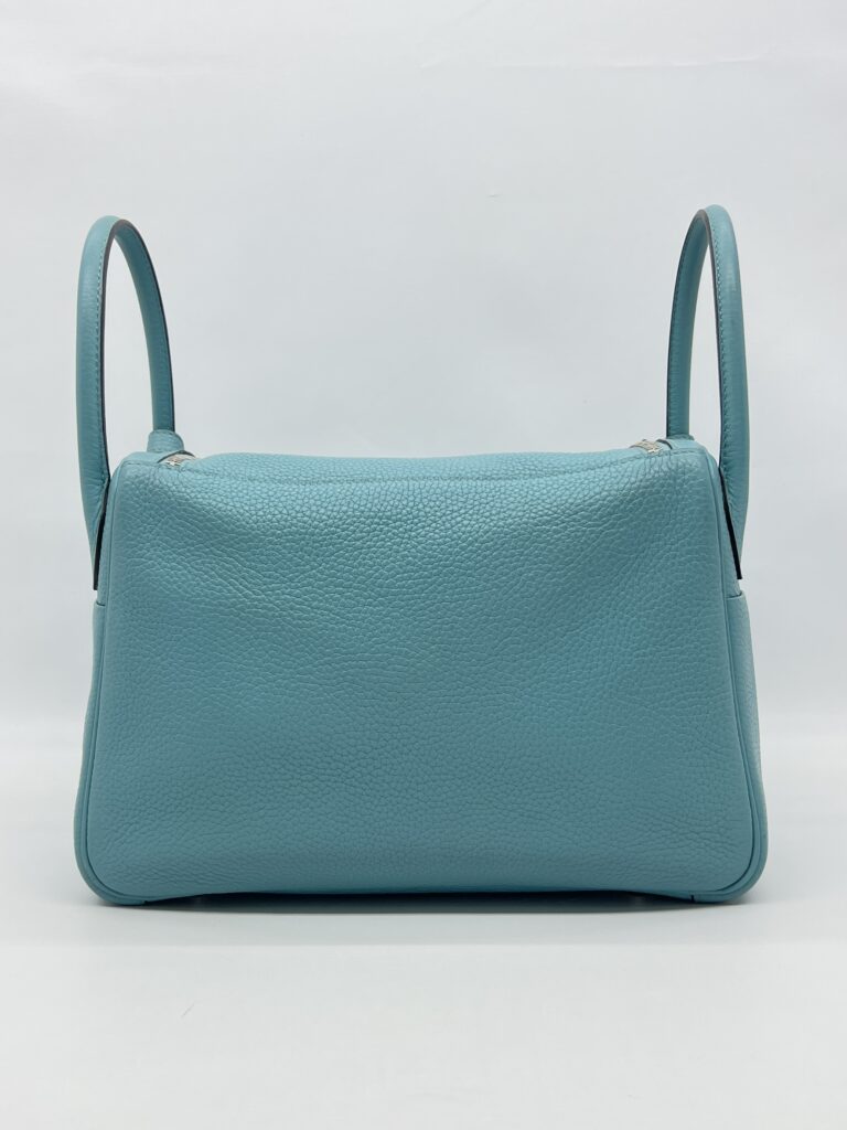 Hermes Lindy 30 Bleu Atoll PHW