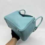 Hermes Lindy 30 Bleu Atoll PHW