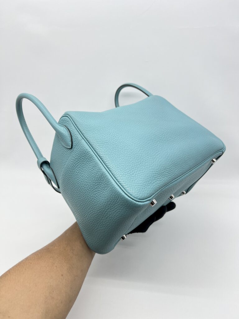 Hermes Lindy 30 Bleu Atoll PHW