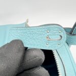 Hermes Lindy 30 Bleu Atoll PHW