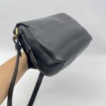 Prada Double Buckle Sling Bag Leather Black GHW