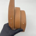 Hermes Reversible Belt 32MM Noir Gold GHW