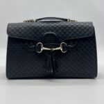 Gucci Emily Microguccisima Black GHW