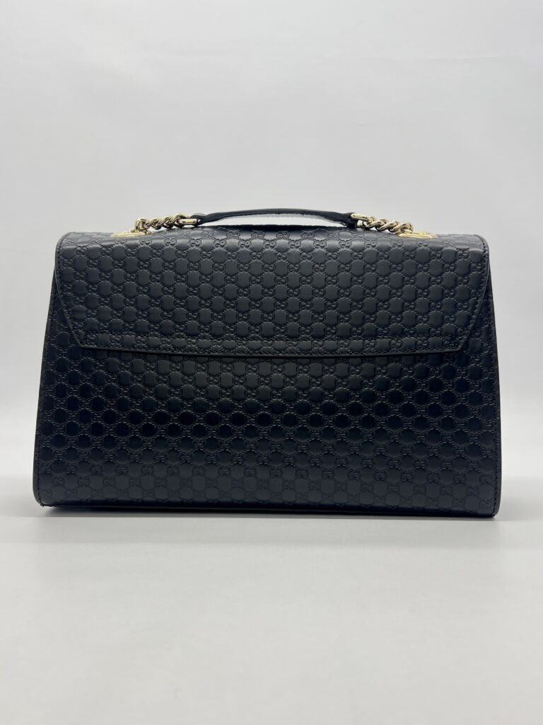 Gucci Emily Microguccisima Black GHW