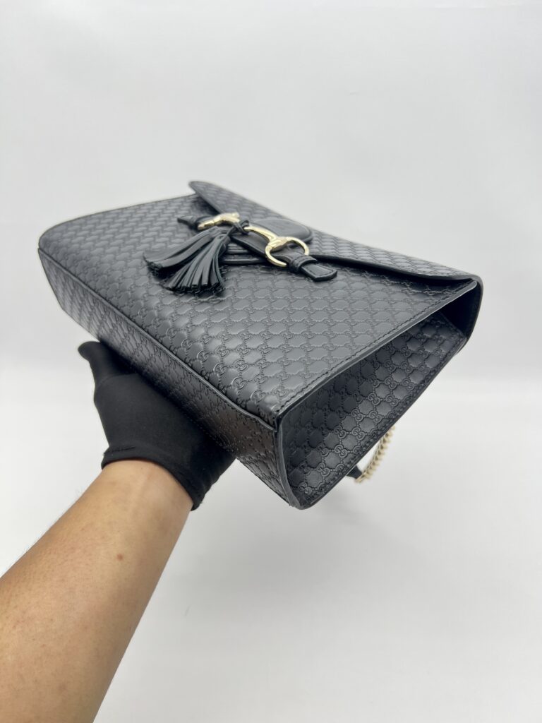 Gucci Emily Microguccisima Black GHW