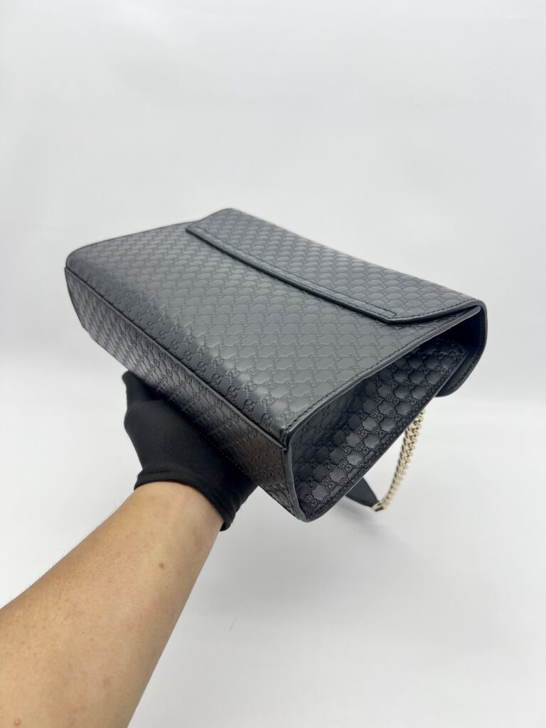 Gucci Emily Microguccisima Black GHW