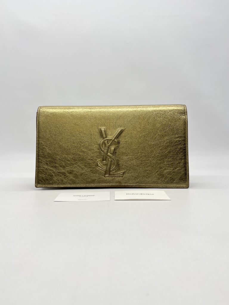 Saint Laurent Belle De Jour Metallic Gold