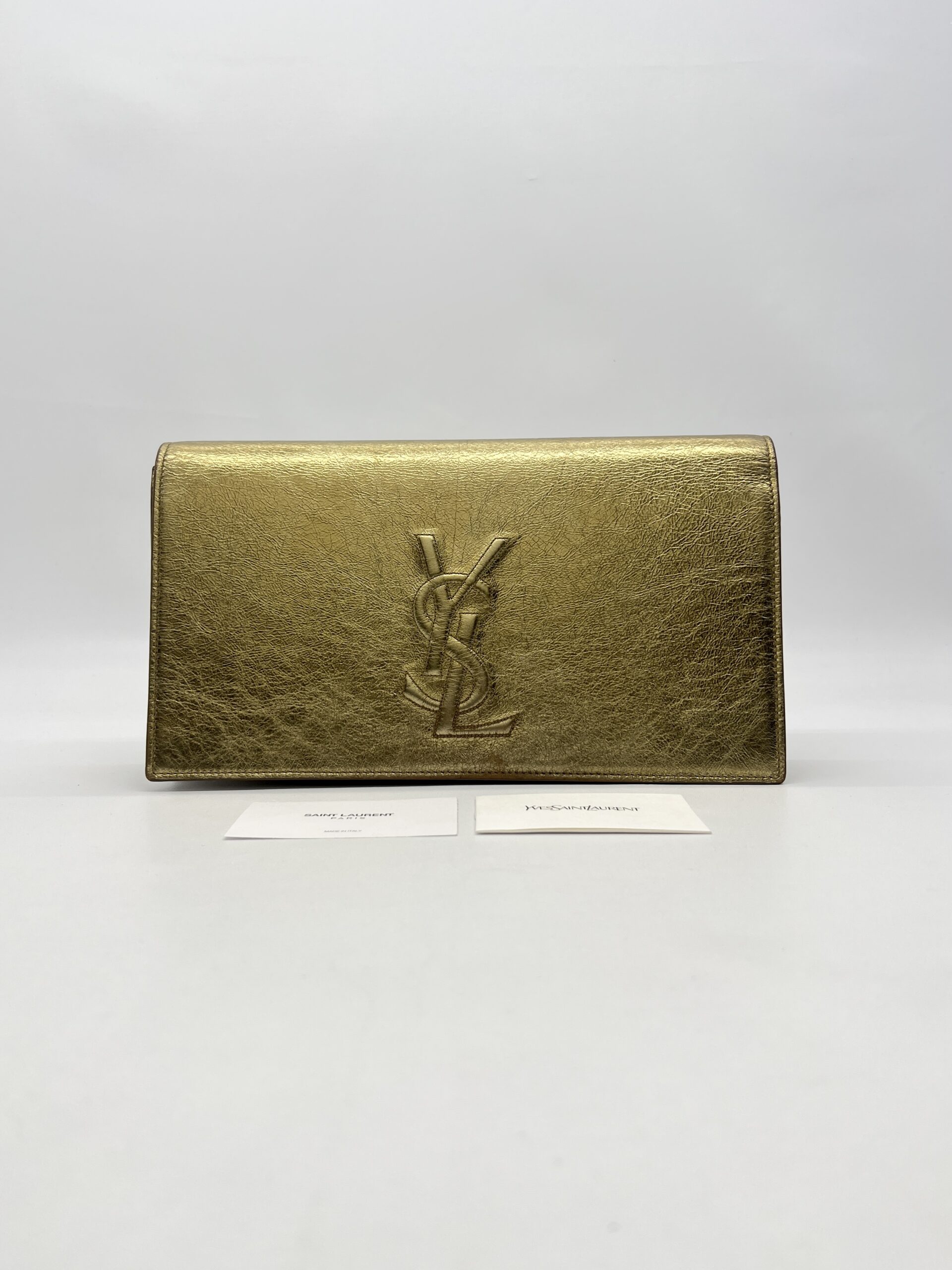 Saint Laurent Belle De Jour Metallic Gold