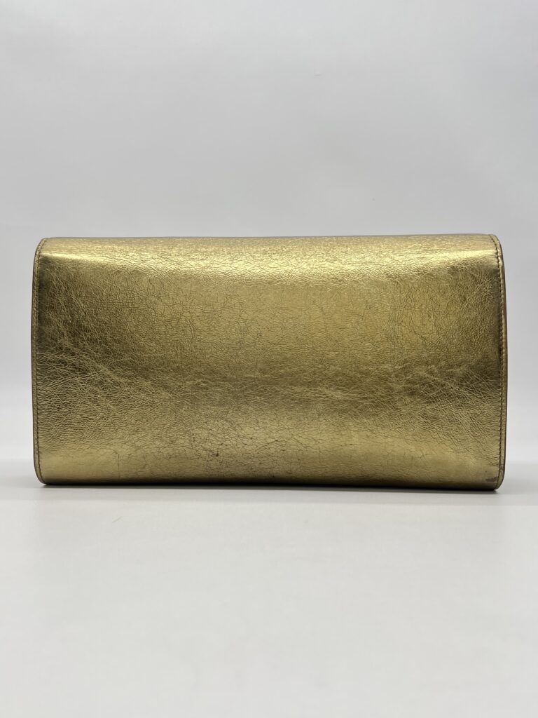 Saint Laurent Belle De Jour Metallic Gold