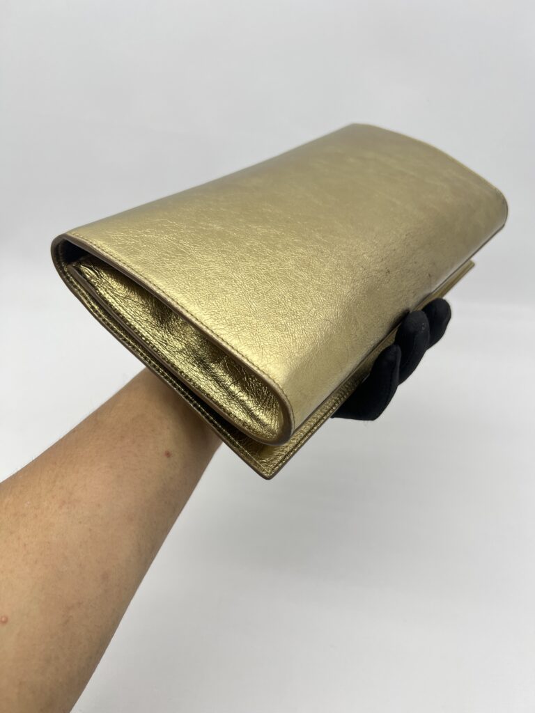 Saint Laurent Belle De Jour Metallic Gold