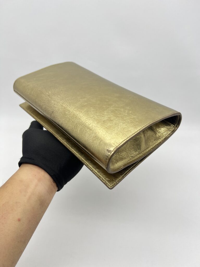 Saint Laurent Belle De Jour Metallic Gold