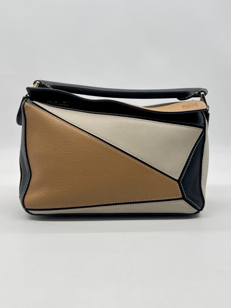 Loewe Puzzle Small Grained Brown Black Multicolor GHW