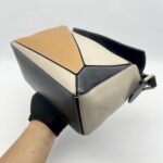 Loewe Puzzle Small Grained Brown Black Multicolor GHW