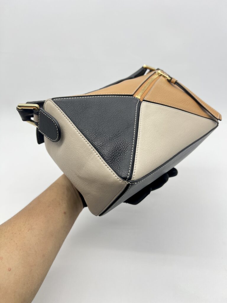 Loewe Puzzle Small Grained Brown Black Multicolor GHW