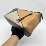 Loewe Puzzle Small Grained Brown Black Multicolor GHW