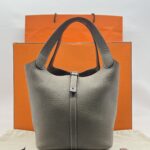 Hermes Picotin 22 Clemence Etoupe PHW