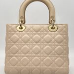 Dior Lady Dior Medium Lambskin Nude Pink GHW