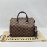 Louis Vuitton Speedy Bandou 25 Damier Ebene GHW