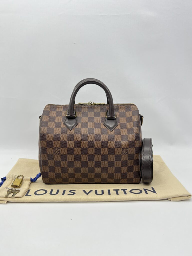 Louis Vuitton Speedy Bandou 25 Damier Ebene GHW