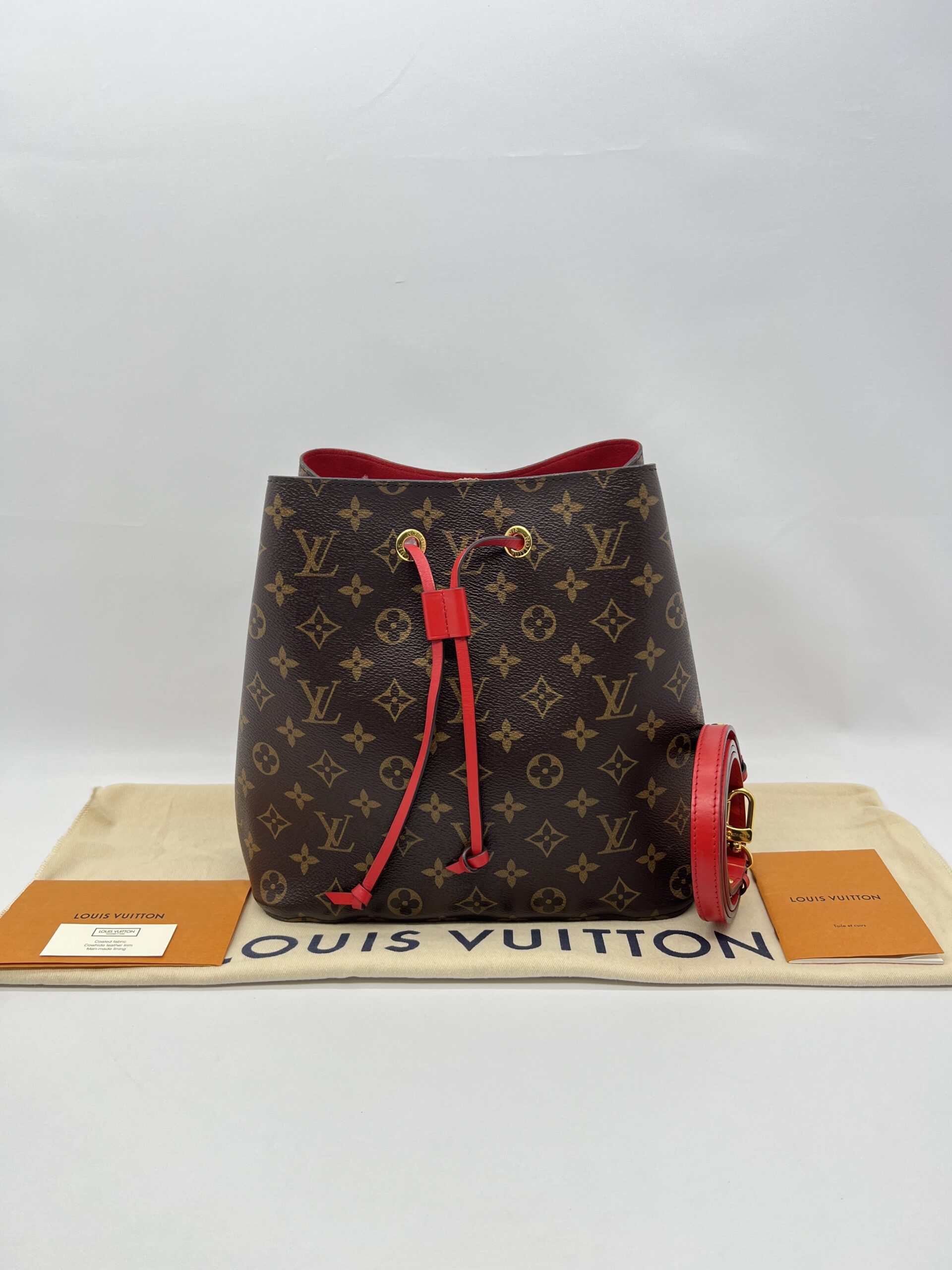 Louis Vuitton Neo Noe Monogram Coquelicot GHW