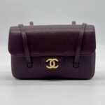 Chanel C26 Preppy Long Handle Caviar Maroon GHW