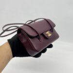 Chanel C26 Preppy Long Handle Caviar Maroon GHW