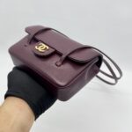 Chanel C26 Preppy Long Handle Caviar Maroon GHW