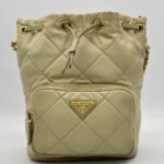 Prada Re Edition 1995 Shoulder Bag Re Nylon Sand GHW