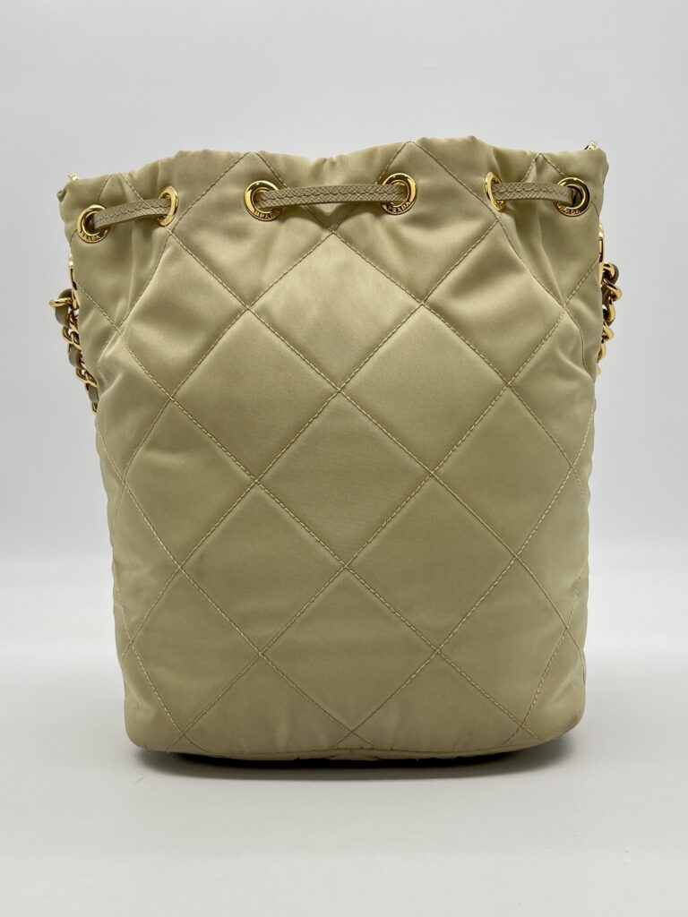 Prada Re Edition 1995 Shoulder Bag Re Nylon Sand GHW