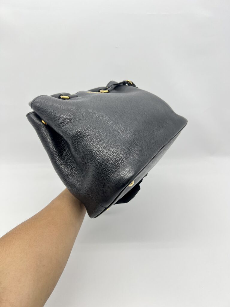 Prada Top Handle Bag Vitello Phenix Nero GHW
