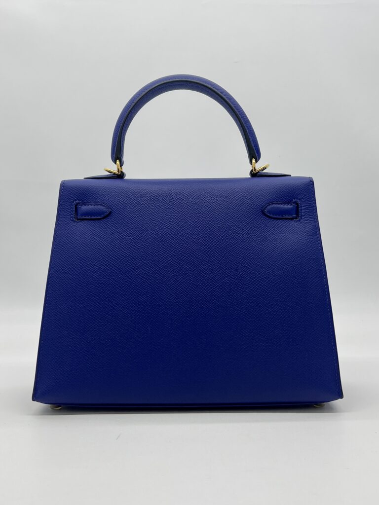 Hermes Kelly 25 Epsom Bleu Electrique GHW