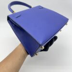 Hermes Kelly 25 Epsom Bleu Electrique GHW