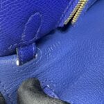 Hermes Kelly 25 Epsom Bleu Electrique GHW