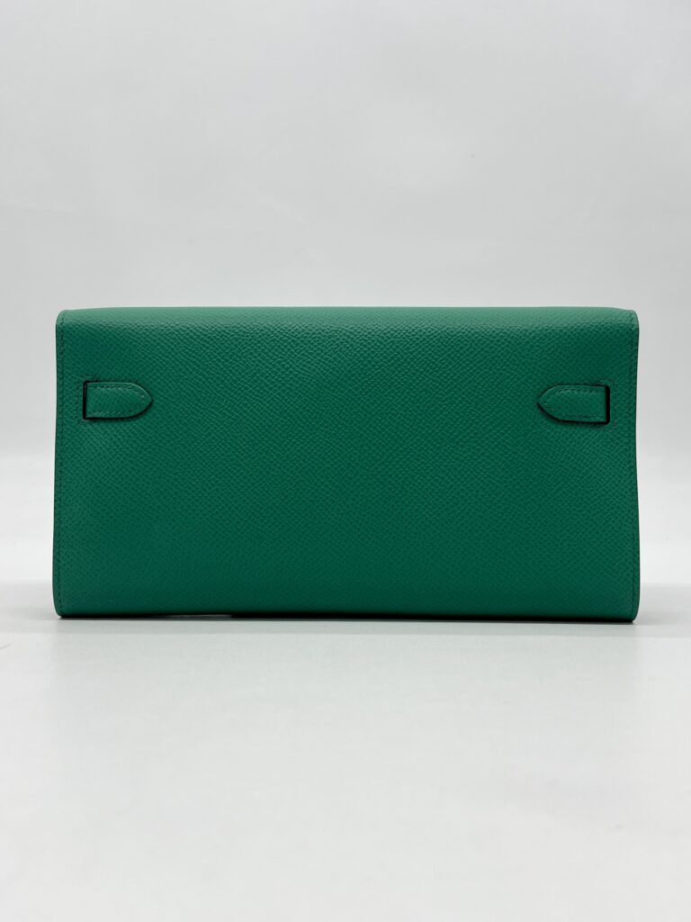 Hermes Kelly Wallet To Go Epsom Vert Jade GHW
