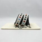 Fendi Studded Strap White Grey Multicolor SHW