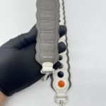 Fendi Studded Strap White Grey Multicolor SHW