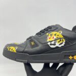 Louis Vuitton Trainer Sneaker x Nigo Black Tiger Printed