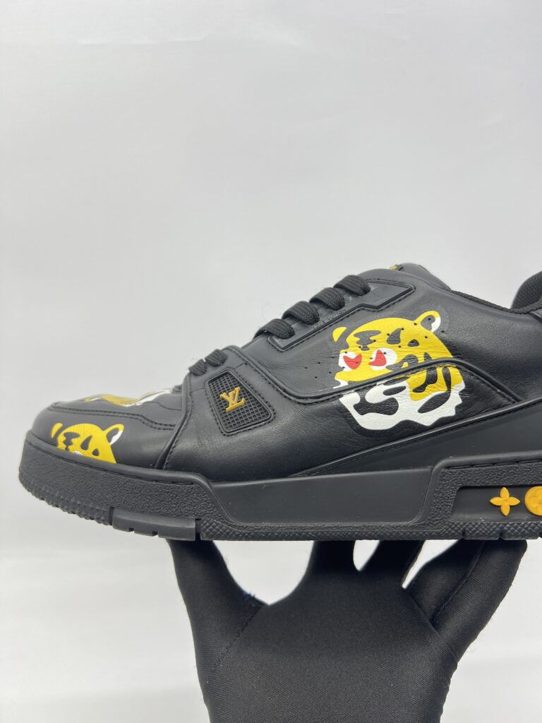 Louis Vuitton Trainer Sneaker x Nigo Black Tiger Printed
